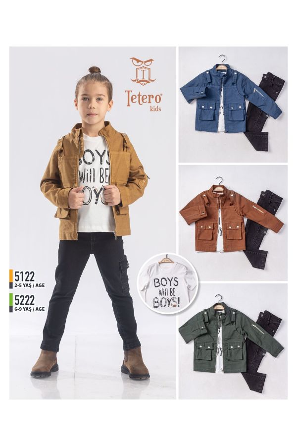 Picture of Tetero Kids 5122 INDIGO Boy Suit