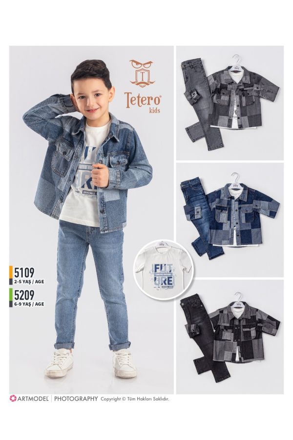 Picture of Tetero Kids 5109 NAVY BLUE Boy Suit