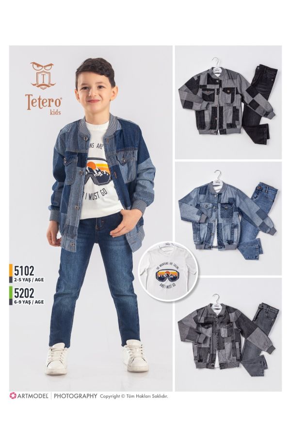 Picture of Tetero Kids 5102 DARK GREY Boy Suit