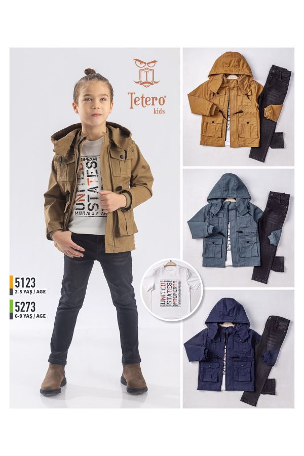 Picture of Tetero Kids 5123 MUSTARD Boy Suit