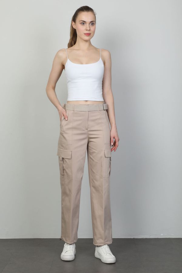 Picture of Vangeliza 23Y9084 BEIGE Women's Trousers