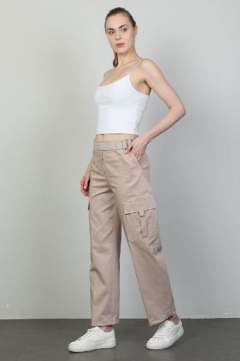 Picture of Vangeliza 23Y9084 BEIGE Women's Trousers