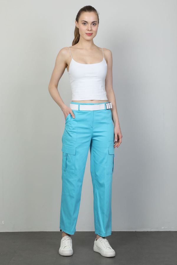 Picture of Vangeliza 23Y9084 BLUE Women's Trousers