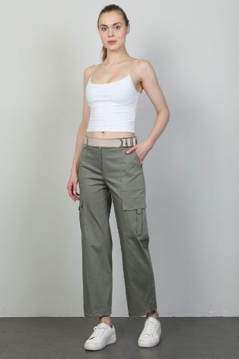 Picture of Vangeliza 23Y9084 KHAKI Women's Trousers