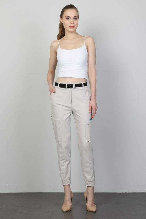 Picture of Vangeliza 23Y9100 BEIGE Women's Trousers