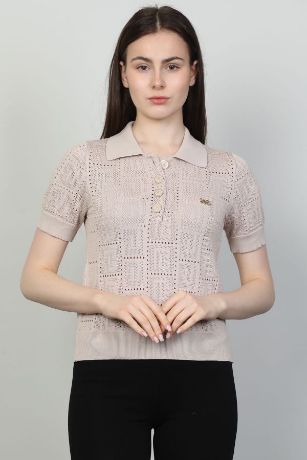 Picture of Candy Angels 4011 BEIGE Women Tricot