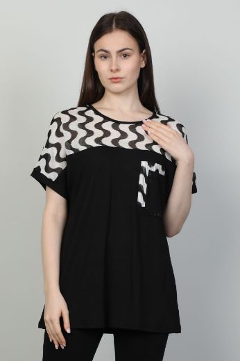 Picture of First Orme 249 BLACK Women Blouse