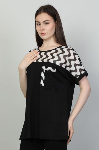 Picture of First Orme 249 BLACK Women Blouse