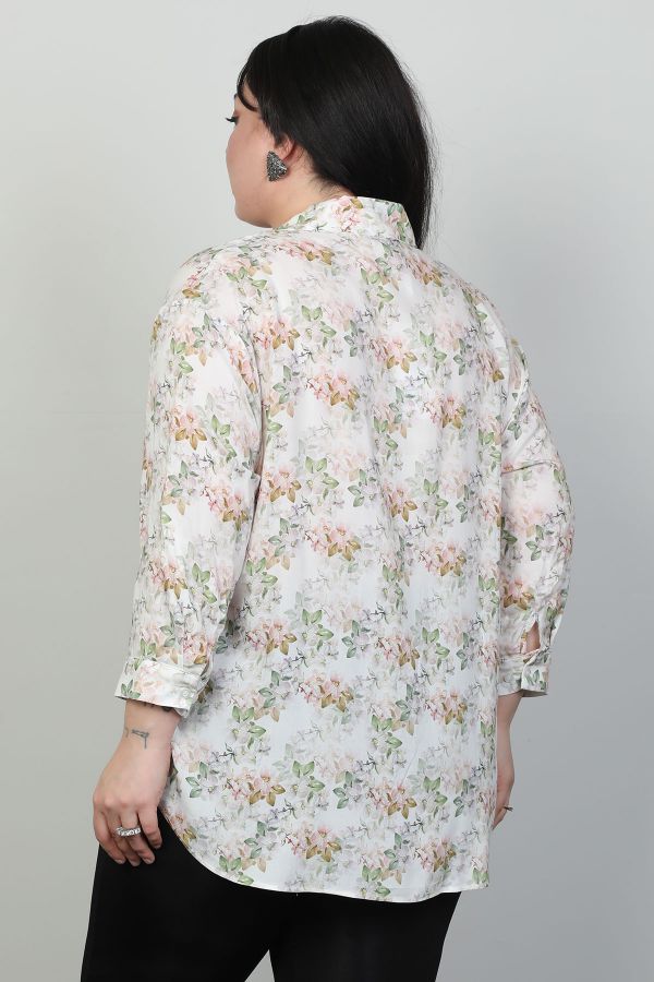 Изображение Modalinda 44208xl ХАКИ Женская блузка большого размера
