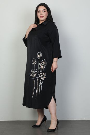 Velvet 41694xl SIYAH Büyük Beden Kadın Elbise resmi