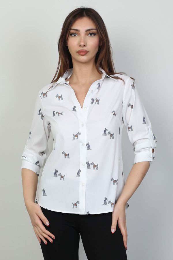 Picture of Modalinda 43262 ECRU Women Shirt