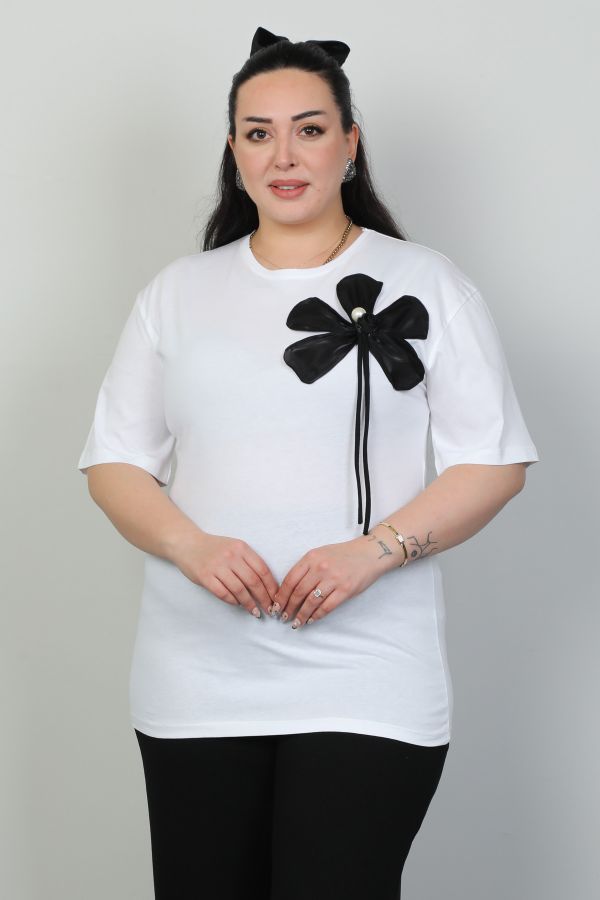 Изображение Fimore 45003xl ЧЕРНЫЙ Женская блузка большого размера