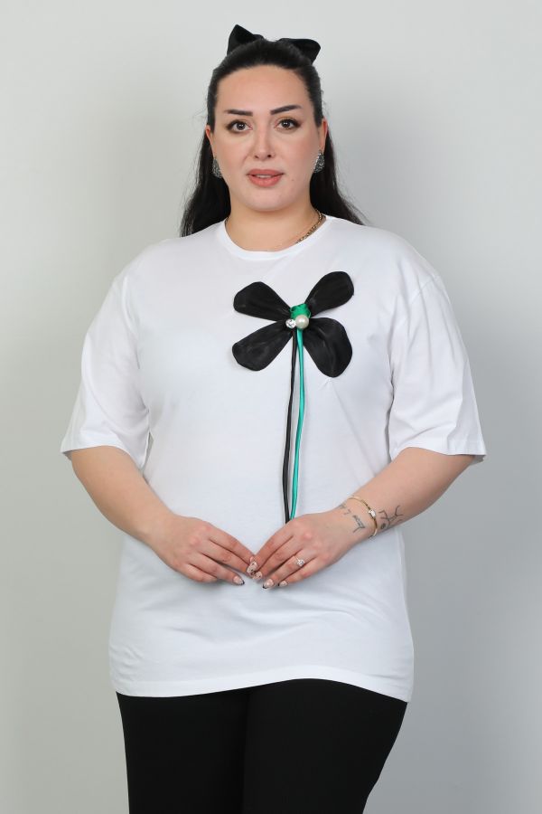 Изображение Fimore 45003xl ЗЕЛЕНЫЙ Женская блузка большого размера