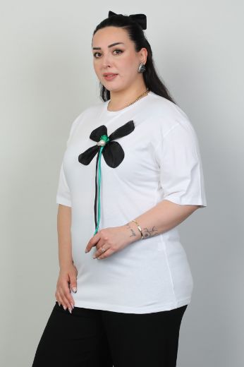 Изображение Fimore 45003xl ЗЕЛЕНЫЙ Женская блузка большого размера