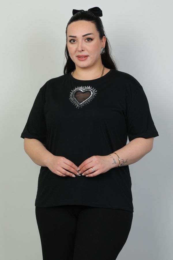 Изображение Fimore 45004xl ЧЕРНЫЙ Женская блузка большого размера