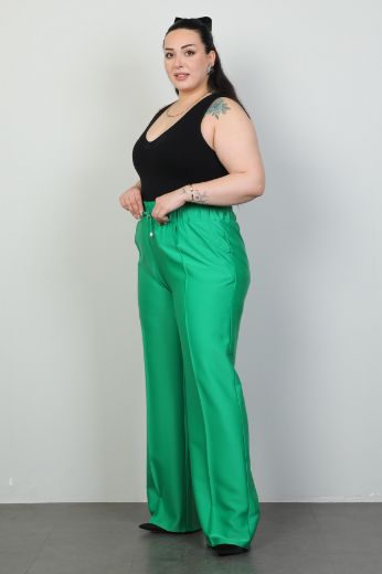 Изображение Fimore 2673-18xl ЗЕЛЕНЫЙ Женские брюки большого размера