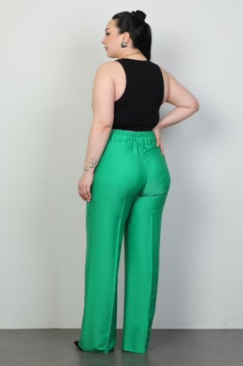 Picture of Fimore 2673-18xl GREEN Plus Size Women Pants 