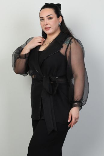 Picture of Wioma 4515xl BLACK Plus Size Women Jacket 