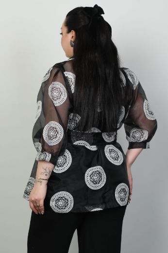 Picture of Wioma 4516xl BLACK Plus Size Women Jacket 