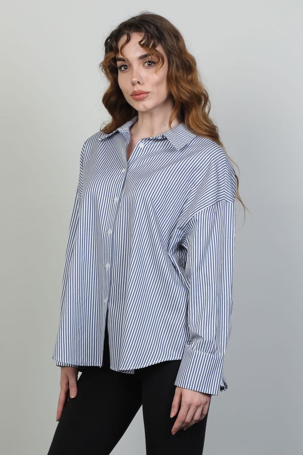 Picture of Mira Mia Y249223 INDIGO Women Shirt