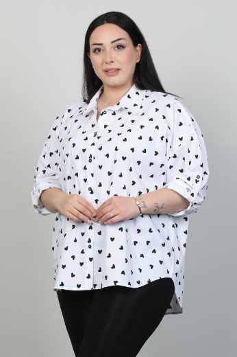Изображение Modalinda 44288xl ЧЕРНЫЙ Женская блузка большого размера