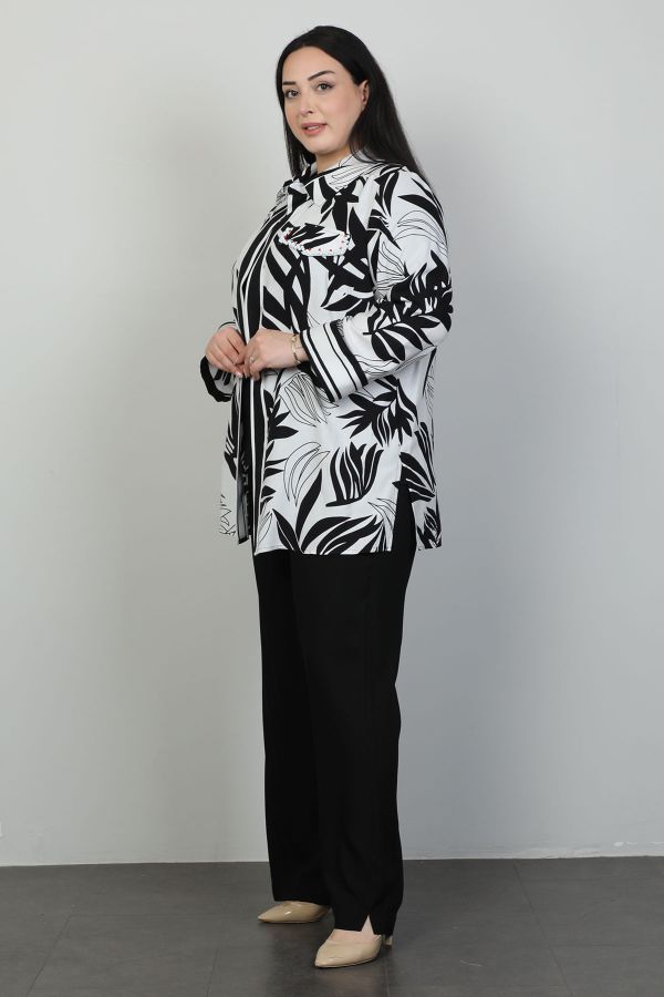 Picture of Roguee 24Y-1581xl BLACK Plus Size Women Suit