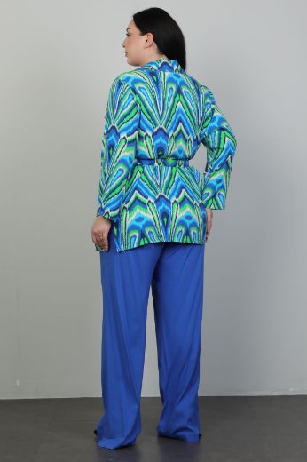 Picture of Roguee 24Y-1586xl BLUE Plus Size Women Suit