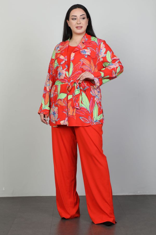 Picture of Roguee 24Y-1540xl RED Plus Size Women Suit