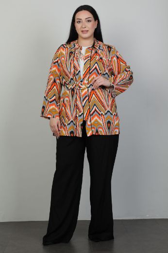 Picture of Roguee 24Y-1586xl ORANGE Plus Size Women Suit