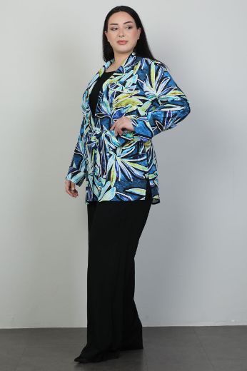 Picture of Roguee 24Y-1540xl NAVY BLUE Plus Size Women Suit