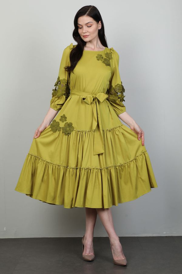 Изображение Dozza Fashion 2476 Фисташковый зеленый Женское Платье