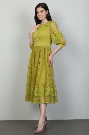 Изображение Dozza Fashion 2497 Фисташковый зеленый Женское Платье