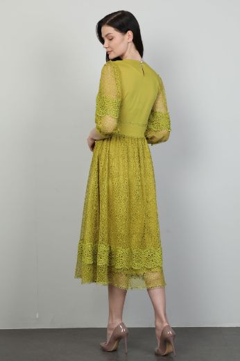 Изображение Dozza Fashion 2497 Фисташковый зеленый Женское Платье