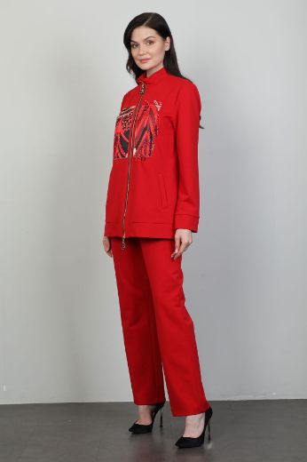Picture of Lasagrada L19804 RED Women Suit
