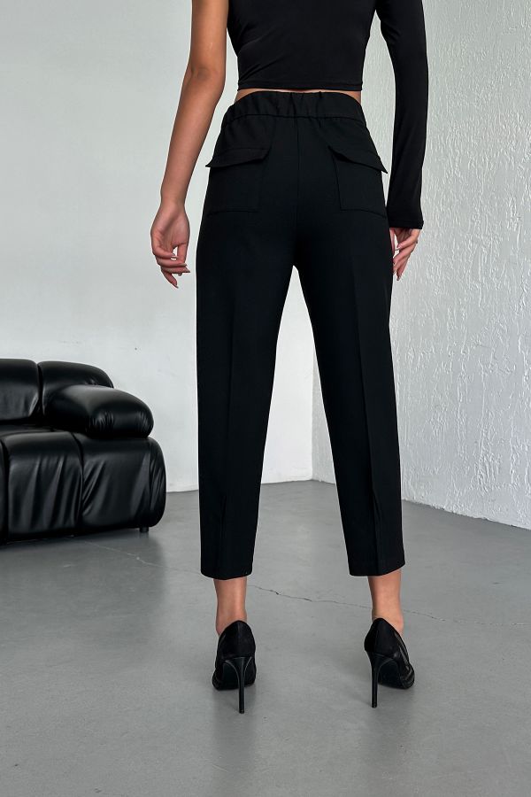 Picture of OUZ FASHION 24S321008 BLACK Women's Trousers