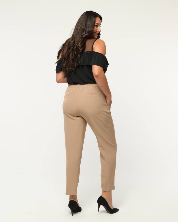 Picture of OUZ FASHION 24S321031 MINK Plus Size Women Pants 