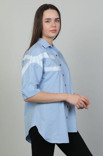 Aras 11401 MAVI Kadın Gömlek resmi