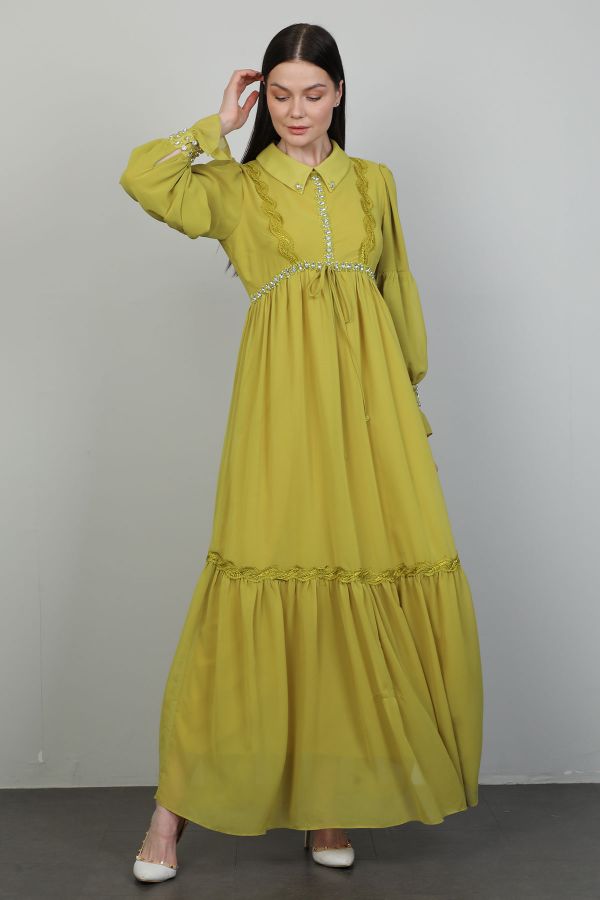Изображение Dozza Fashion 2501 Фисташковый зеленый Женское Платье