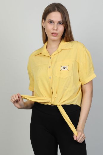 Aras 11428 SARI Kadın Gömlek resmi