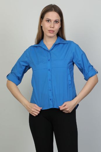 Picture of Aras 11475 BLUE Women Shirt