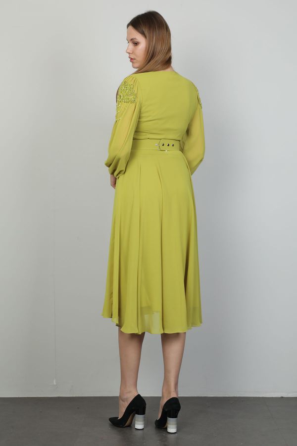 Изображение Dozza Fashion 2494 Фисташковый зеленый Женское Платье