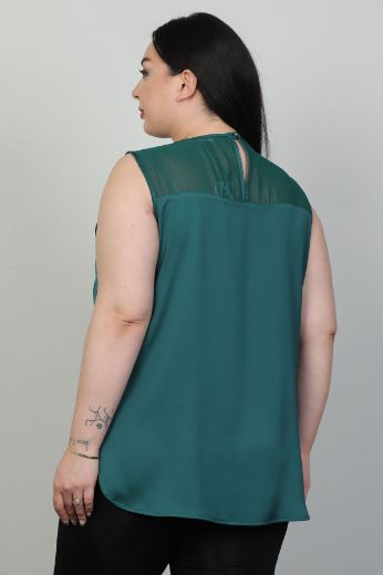 Изображение Nexx 40456xl МАСЛО ГРИН Женская блузка большого размера