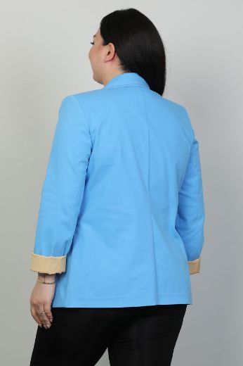 Picture of Pizara Line 76500xl BLUE Plus Size Women Jacket 