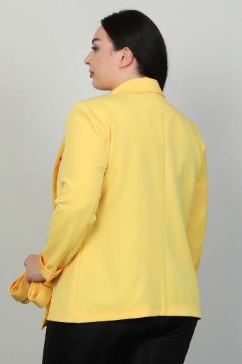 Picture of Pizara Line 76800xl YELLOW Plus Size Women Jacket 