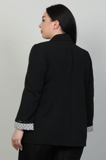 Picture of Pizara Line 7628xl BLACK Plus Size Women Jacket 