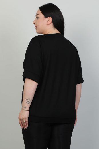 Picture of Red Export Women P102xl BLACK Plus Size Woman T-Shirt