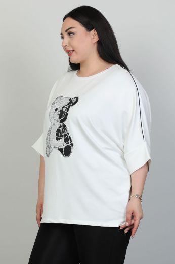 Picture of Red Export Women P099xl ECRU Plus Size Woman T-Shirt