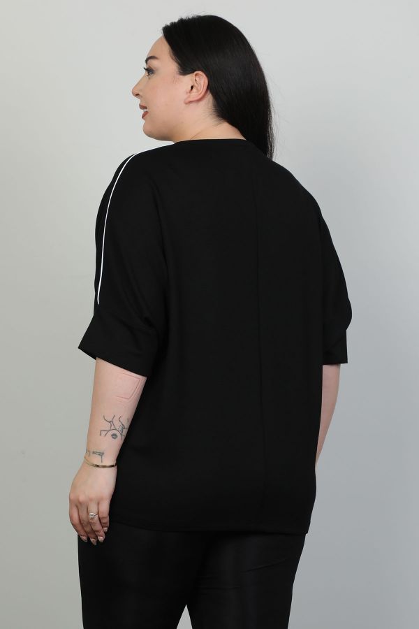 Picture of Red Export Women P099xl BLACK Plus Size Woman T-Shirt