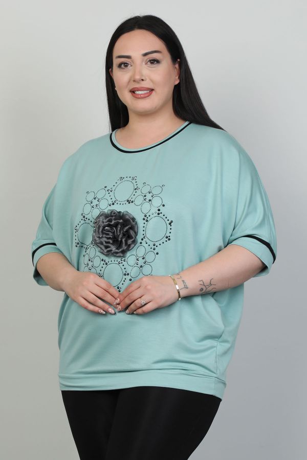 Picture of Red Export Women P100xl LIGHT BLUE Plus Size Woman T-Shirt