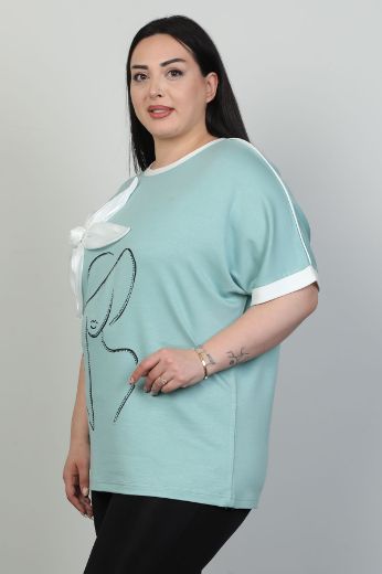 Picture of Red Export Women P105xl LIGHT BLUE Plus Size Woman T-Shirt